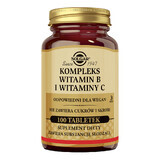 Solgar Vitamina B și Vitamina C Complex, 100 comprimate