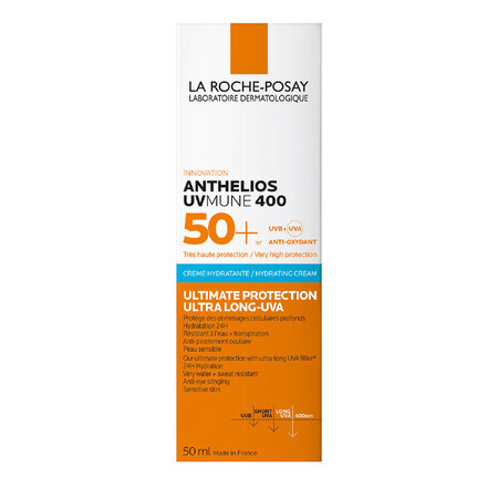 (FR) La Roche-Posay Anthelios Krem nawilajcy Spf 50, 50 ml (3337875797719)