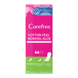 Assorbenti Igienici in Cotone Carefree Cotton Feel Normal con Profumo di Aloe, Confezione da 20 Pezzi.