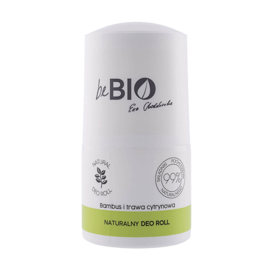 beBIO Ewa Chodakowska, Natural roll-on deodorant, bamboo and lemongrass, 50 ml