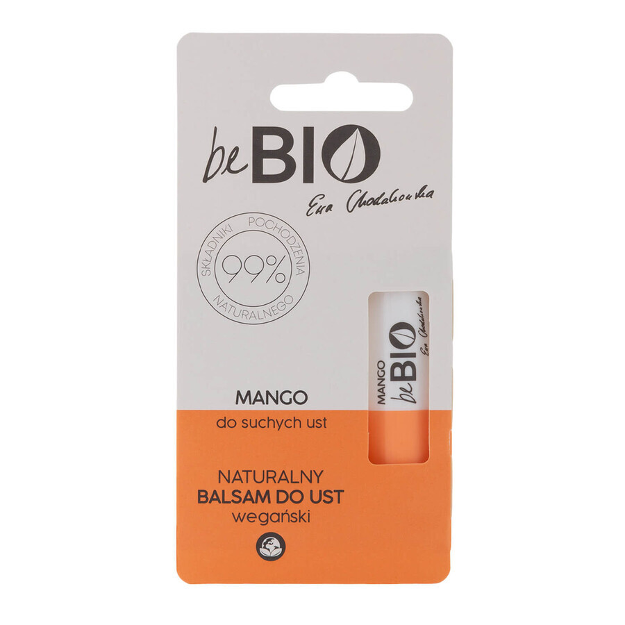 beBIO Ewa Chodakowska, bálsamo labial natural, mango, 5 g