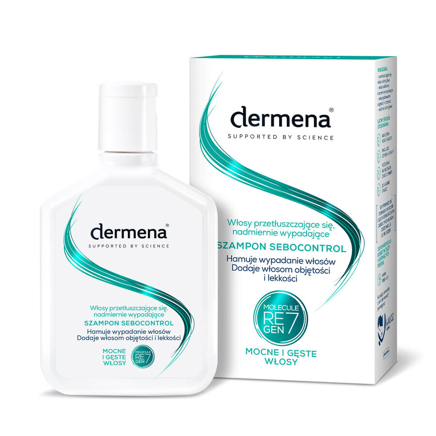 Dermena Sebocontrol, Shampoo for oily hair, excessive hair fall, 200 ml