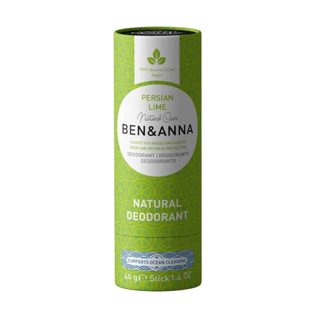 Deodorante Naturale Ben amp;Anna alla Soda con Lime Persiano, 40g