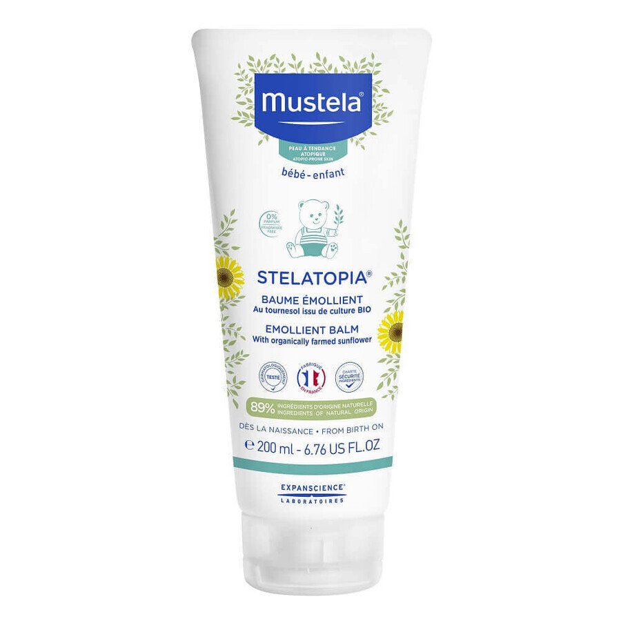 Mustela Stelatopia - Balsamo Emolliente Pelle Atopica Bambini, 200ml