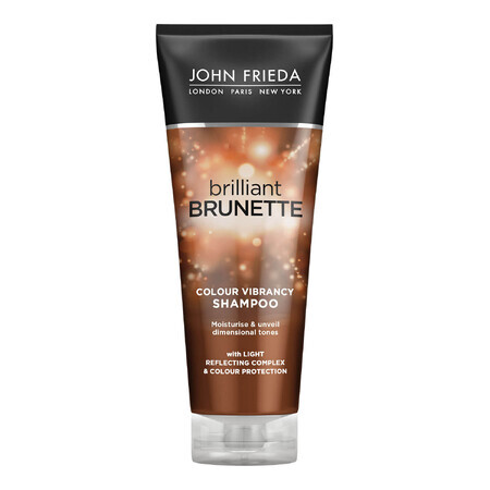 John Frieda Splendore dei Colori Marrone Brillante Shampoo Ravvivante per Capelli Scuri, 250ml