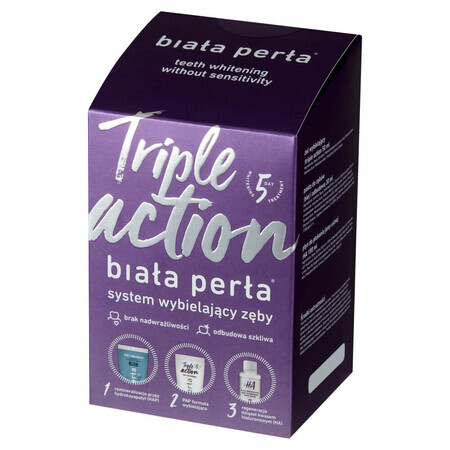Perla Bianca Kit Sbiancante Premium per Igiene Orale: Gel 50 ml, Liquido 100 ml, Pasta 30 ml