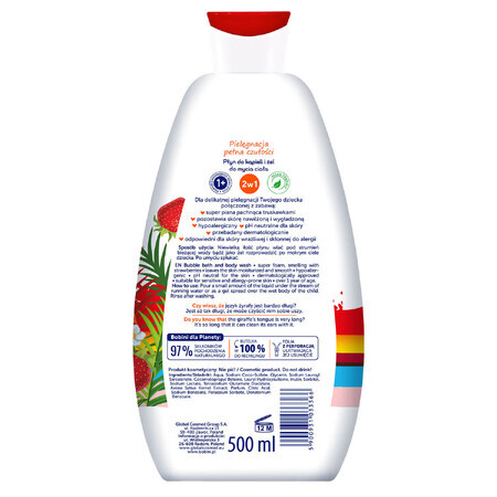 Bobini Divertimento Bagno  amp; Doccia Fragola 500ml