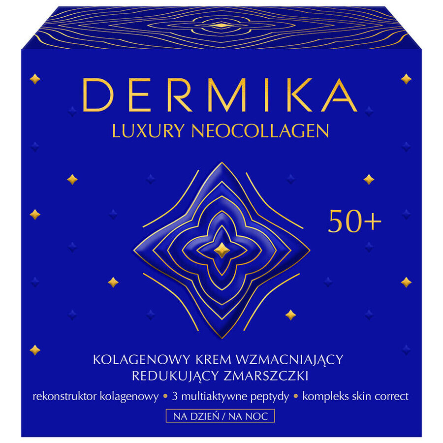 Krem Dermika Luxury Neocollagen per pelli 50+ - giorno e notte, con collagene, 50ml