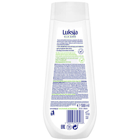 Luxja Silk Care, gel doccia cremoso, rinfrescante, aloe e ibisco, 500 ml