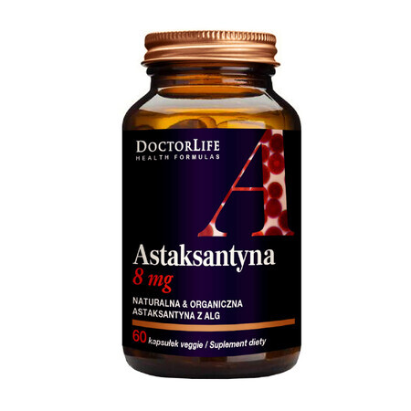 Doctor Life Astaxantina 8 mg, 60 capsule vegetali