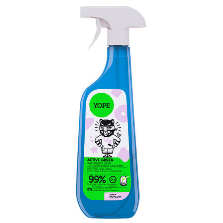 Yope Active Green, detergente naturale per il bagno, 750 ml