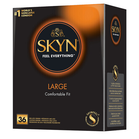 Preservativi Unimil Skyn ​​​​Large non in lattice, 36 pezzi