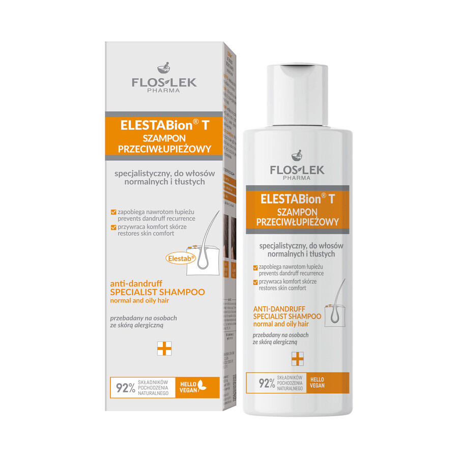 Flos-Lek ELESTABion T, Shampoo Antiforfora - 150 ml