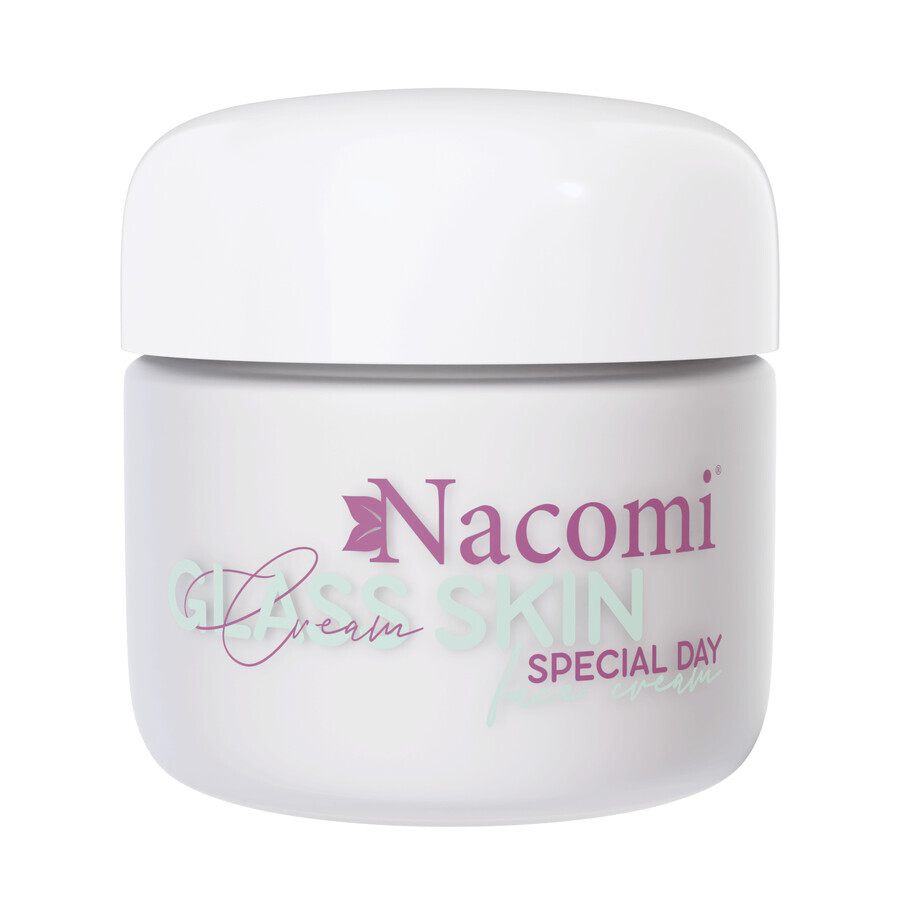 Crema viso illuminante Nacomi Glass Skin, 50ml.