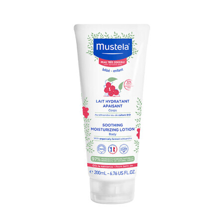 Set Mustela Sun Sensitive, feuchtigkeitsspendende Milch, 200 ml + Sonnenschutzmilch, SPF 50+, 100 ml