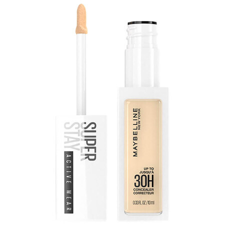 Correttore Maybelline Super Stay Active Wear 30H, 11 Nude, 10ml - Correttore Correttivo per il Trucco 30H, Tonalità 11 Nude, 10ml