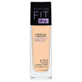 Fondotinta Maybelline Fit Me Luminous + Smooth 120 Classic Ivory, Illuminante, 30ml