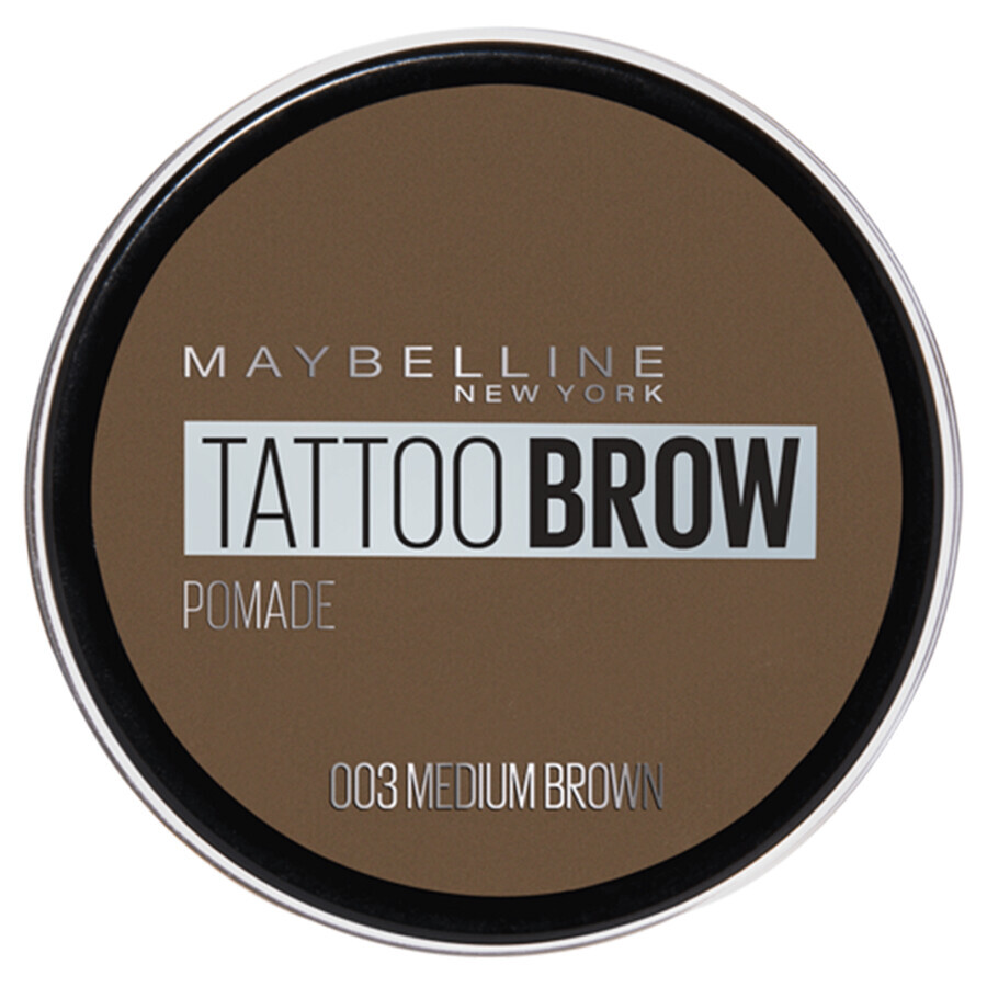 Maybelline Tattoo Brow Pomade per sopracciglia nel colore Medium Brown, 3.5ml