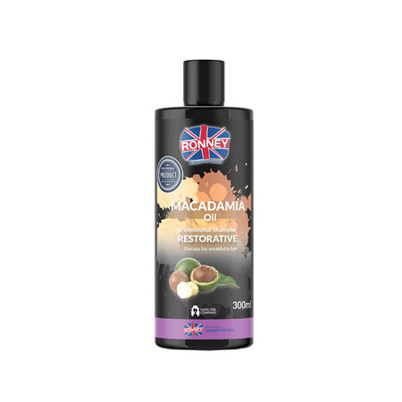 Shampoo Professionale Ristrutturante con Olio di Macadamia, 300ml