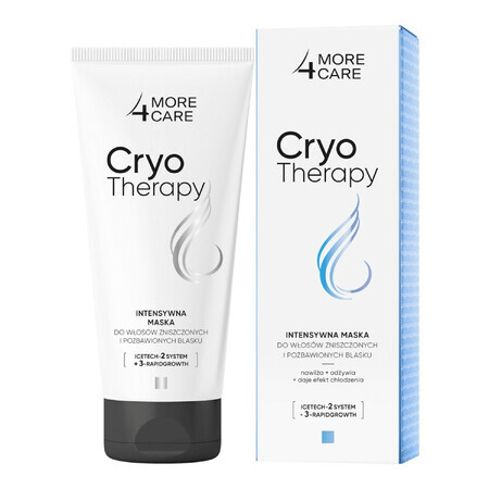 Maschera per capelli danneggiati e opachi More4Care Cryotherapy, 200ml