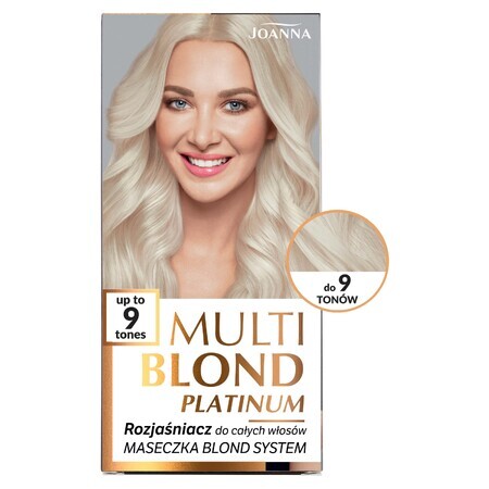 Joanna Multi Blond Platinum, éclaircissant pour cheveux entiers jusqu&#39;à 9 tons, 1 pièce