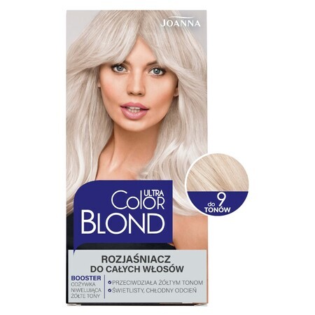 Joanna Ultra Colore Schiaritore per capelli biondi, illumina fino a 9 tonalità