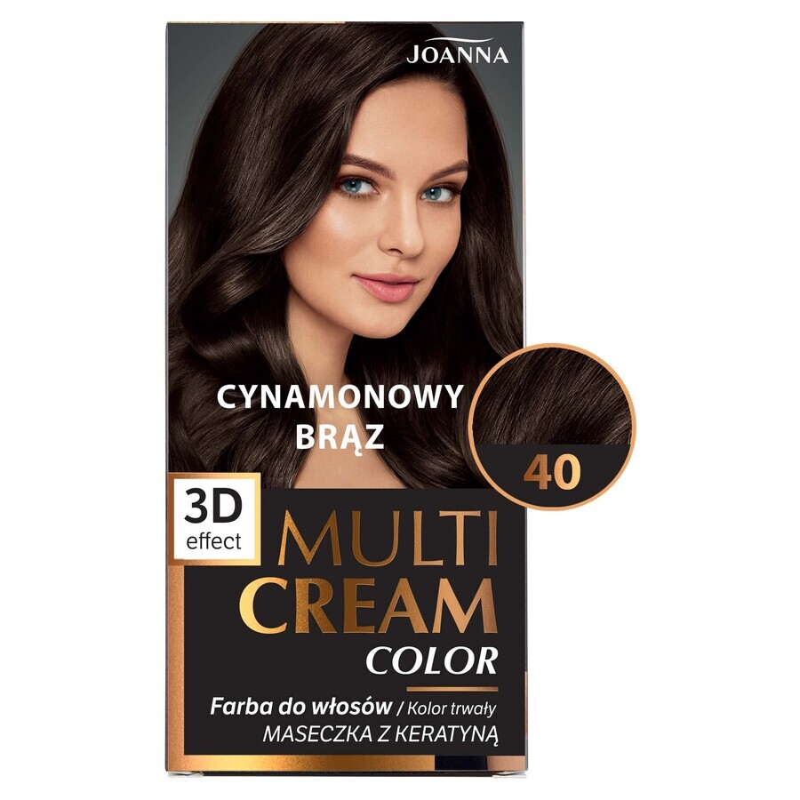 Tinta per capelli Joanna Multi Cream Color - Tonalità 40 Marrone Cannella