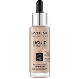 Eveline Cosmetics Liquid Control HD, mattifying foundation, no. 011, Natural, 32 ml