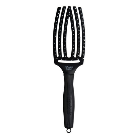Olivia Garden, Finger Brush Combo Medium, spazzola per capelli con setole di cinghiale naturale, taglia M, 1 pezzo