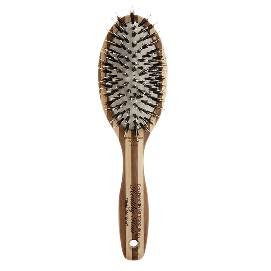 Olivia Garden, Bamboo Touch Collection, spazzola per capelli in setole miste di bambù, misura S, 1 pezzo
