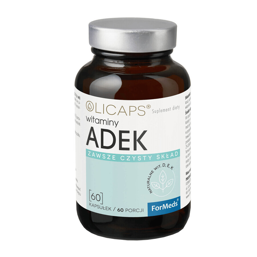 Integratore di Vitamine ADEK in Capsule, Confezione da 60 Capsule