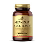 Solgar Vitamina D3 1000 UI, 100 capsule