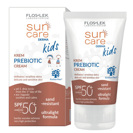 Floslek Cura Solare Derma Bambini Crema prebiotica SPF 50+, 50 ml