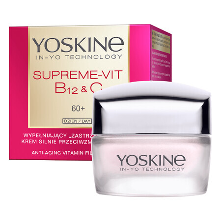 Yoskine Supremo-Vit B12 + C Crema Riempitiva Antirughe Giorno 60+, 50ml
