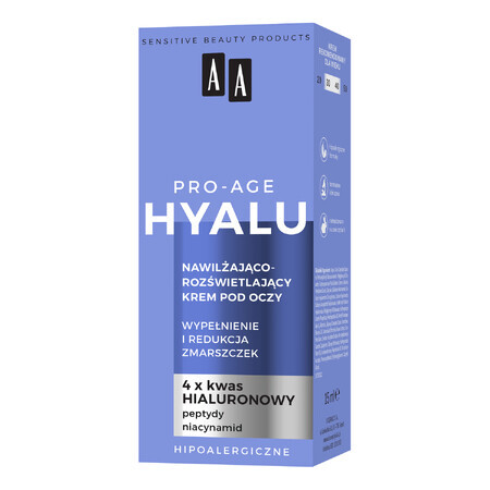 AA Hyalu Pro Age, crema occhi idratante e illuminante, 15 ml