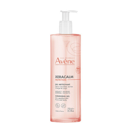 Avene Xeracalm Nutrición gel limpiador, 750 ml