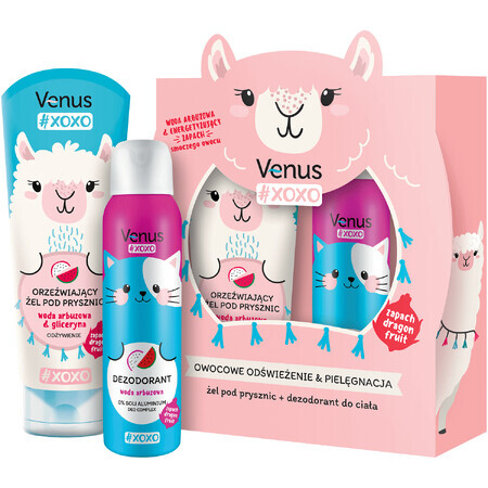 Venus #xoxo - Set di Rinfrescanti alla Frutta Gel Doccia 250 ml + Deodorante Spray 150 ml
