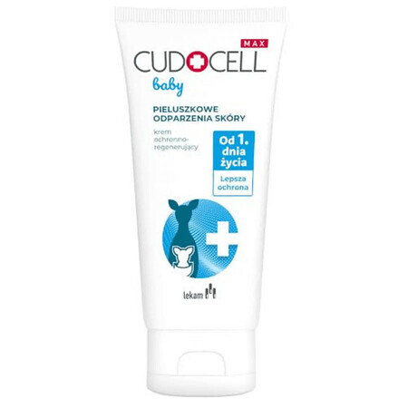 Cudocell Max Baby Crema Protettiva e Rigenerante per Eritemi da Pannolino, 40g - Da 1° Giorno di Vita