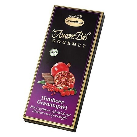 Bitterschokolade mit Himbeeren und Granatapfel 55% Kakao, 100g, Pronat