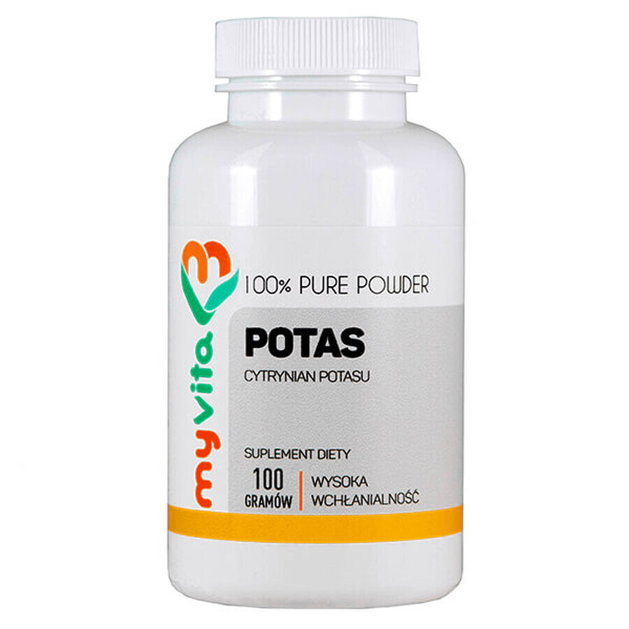 MyVita Potassium, citrat de potasiu, 100 g