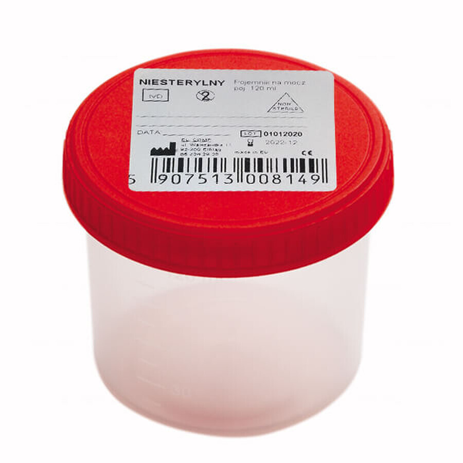 Contenitore per urina 120 ml - sigillabile, non sterile