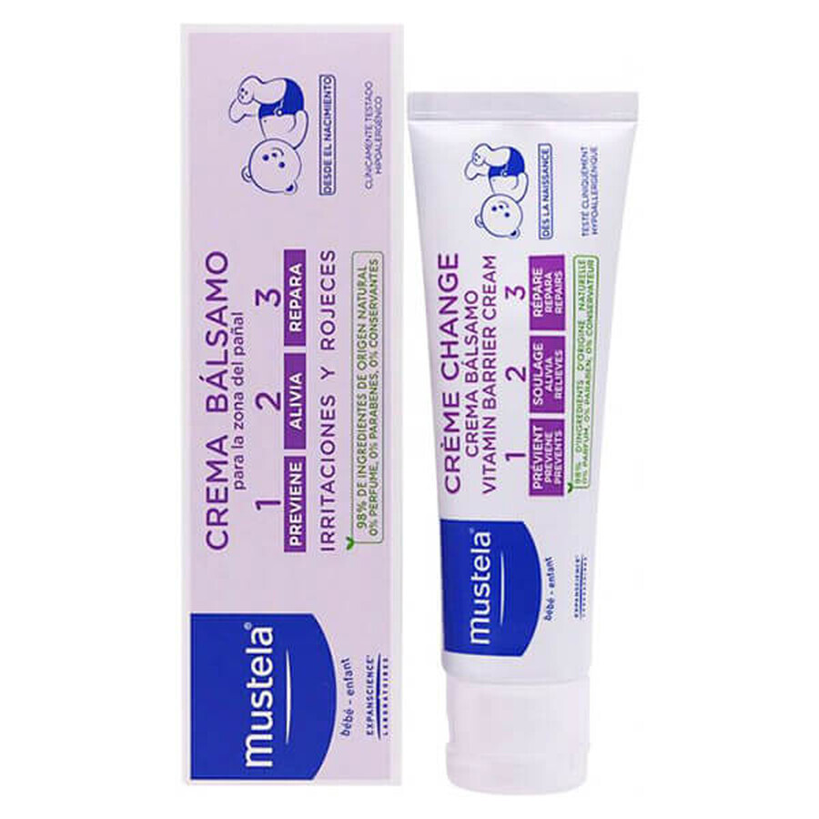 Mustela Bebe Enfant, 1-2-3 wisselcrème, vanaf de geboorte, 150 ml