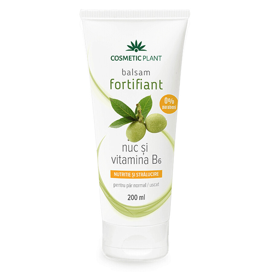 Balsamo fortificante con noce e vitamina B6 per capelli normali e secchi, 200 ml, Pianta cosmetica