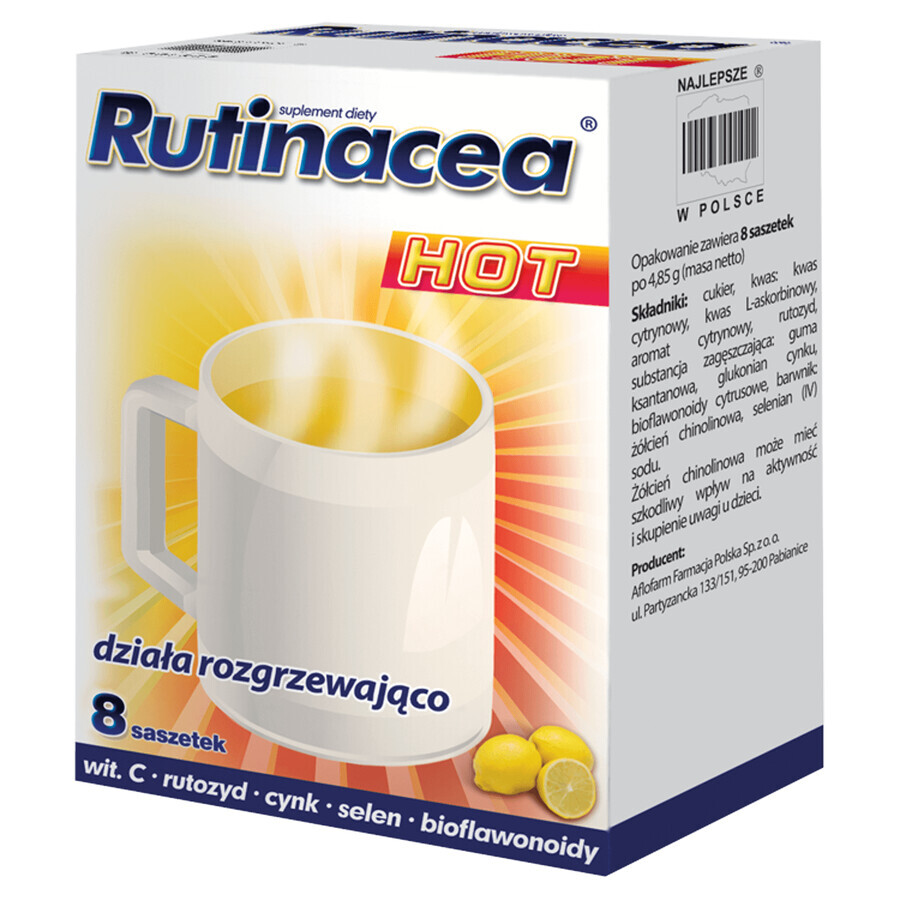 Rutinacée Chaude, 8 sachets