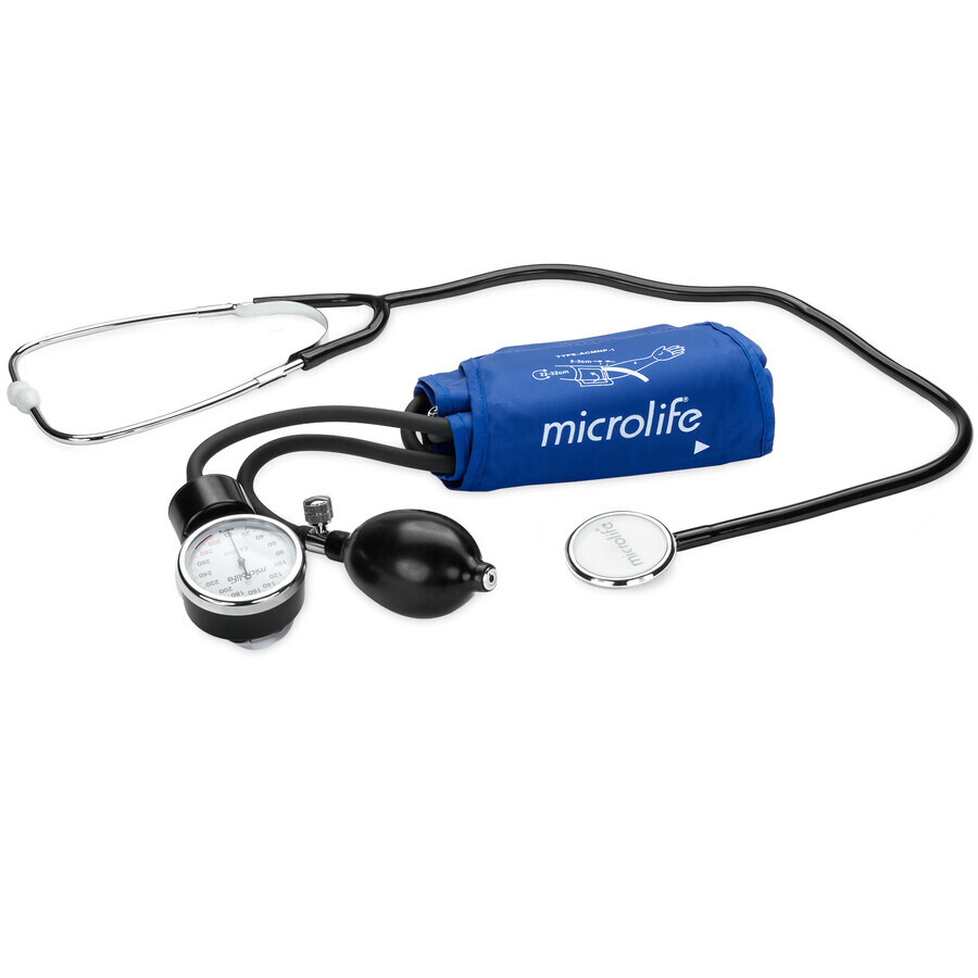 Misuratore di pressione Microlife BP AG1-20 - Meccanico - Misurazione precisa della pressione sanguigna - Ideale per uso domestico.