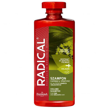 Farmona Radical, shampoo volumizzante per capelli sottili e fini, 400 ml