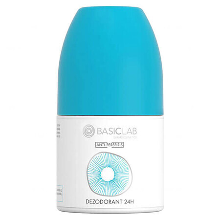BasicLab Anti-Perspiris, deodorante roll-on 24h, 60 ml