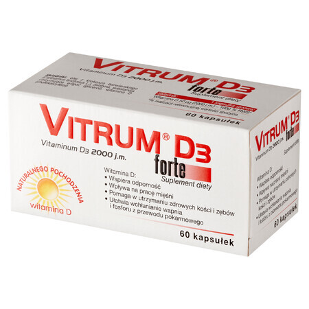 Vitrum D3 Forte Integratore Alimentare 60 capsule.