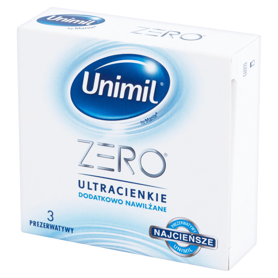 Preservativi Unimil Zero Latex, 3 pezzi