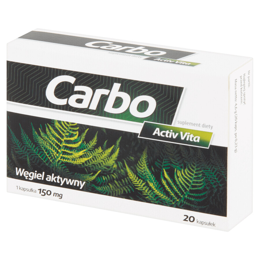 Carbo Activ Vita, 20 capsule